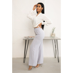 Брюки женские 2041/3 жатка кантри (последний размер) светло-серый 52