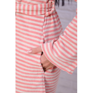 Халат женский 222 махра (последний размер) розовый персик 48-50