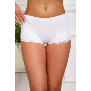 Трусы женские №64976 хлопок стрейч (р-ры: 50-54) белый