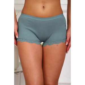 Трусы женские №64976 хлопок стрейч (р-ры: 50-54) зеленый