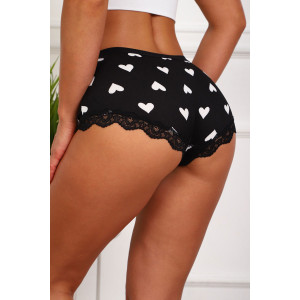 Трусы женские №64974 смесовая ткань (р-ры: 50-54) черный