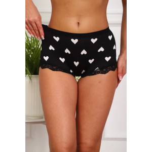 Трусы женские №64974 смесовая ткань (р-ры: 50-54) черный