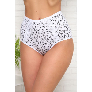 Трусы женские №64842 кулирка с лайкрой (последний размер) белый 52