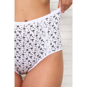 Трусы женские №64842 кулирка с лайкрой (последний размер) белый 52