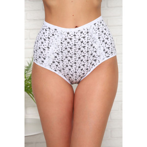 Трусы женские №64842 кулирка с лайкрой (последний размер) белый 52