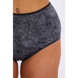 Трусы женские №74385 кулирка с лайкрой пенье (последний размер) мрамор 48