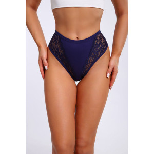 Трусы женские №45023 кулирка с лайкрой (последний размер) синий 52