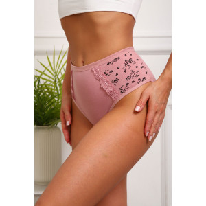 Трусы женские №64883 кулирка с лайкрой (последний размер) кофе 52