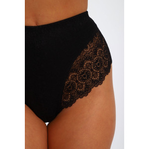 Трусы женские №45099 лапша (р-ры: 48-52) черный