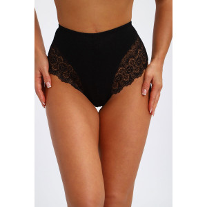 Трусы женские №45099 лапша (р-ры: 48-52) черный