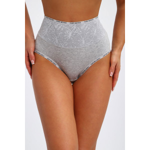 Трусы женские №45098 кулирка с лайкрой (р-ры: 52-56) серый