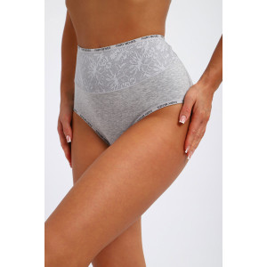 Трусы женские №45098 кулирка с лайкрой (р-ры: 52-56) серый