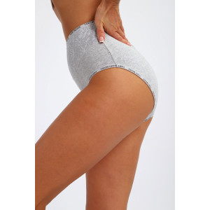 Трусы женские №45098 кулирка с лайкрой (р-ры: 52-56) серый
