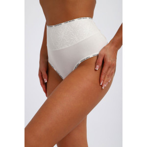 Трусы женские №45098 кулирка с лайкрой (р-ры: 52-56) белый