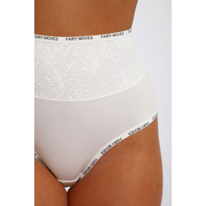 Трусы женские №45098 кулирка с лайкрой (р-ры: 52-56) белый