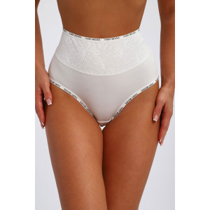 Трусы женские №45098 кулирка с лайкрой (р-ры: 52-56) белый