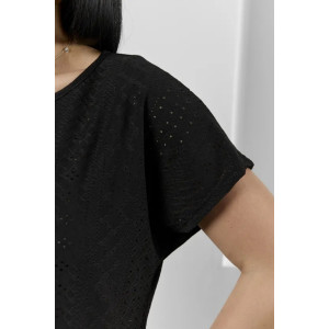 Пижама женская "Белла" 1324-18 полиэстер с лайкрой (р-ры: 42-56) черный