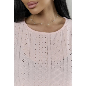 Пижама женская "Белла" 1324-17 полиэстер с лайкрой (р-ры: 42-56) розовый