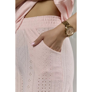 Пижама женская "Белла" 1324-17 полиэстер с лайкрой (р-ры: 42-56) розовый