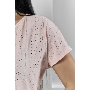 Пижама женская "Белла" 1324-17 полиэстер с лайкрой (р-ры: 42-56) розовый