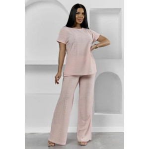 Пижама женская "Белла" 1324-17 полиэстер с лайкрой (р-ры: 42-56) розовый