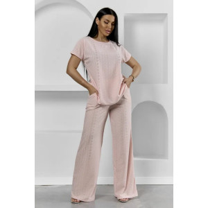 Пижама женская "Белла" 1324-17 полиэстер с лайкрой (р-ры: 42-56) розовый