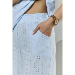 Пижама женская "Белла" 1324-16 полиэстер с лайкрой (р-ры: 42-56) небесный