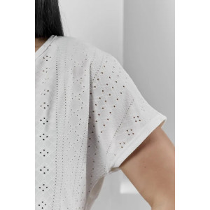 Пижама женская "Белла" 1324-15 полиэстер с лайкрой (р-ры: 42-56) молочный