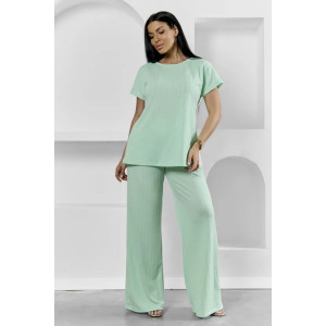 Пижама женская "Белла" 1324-13 полиэстер с лайкрой (р-ры: 42-56) зеленый