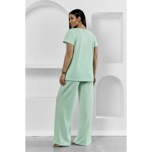 Пижама женская "Белла" 1324-13 полиэстер с лайкрой (р-ры: 42-56) зеленый