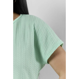 Пижама женская "Белла" 1324-13 полиэстер с лайкрой (р-ры: 42-56) зеленый