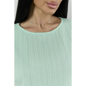 Пижама женская "Белла" 1324-13 полиэстер с лайкрой (р-ры: 42-56) зеленый