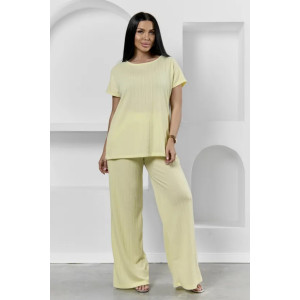 Пижама женская "Белла" 1324-12 полиэстер с лайкрой (р-ры: 42-56) желтый