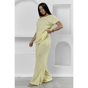 Пижама женская "Белла" 1324-12 полиэстер с лайкрой (р-ры: 42-56) желтый