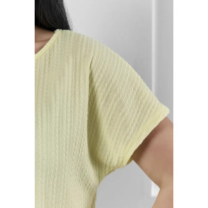 Пижама женская "Белла" 1324-12 полиэстер с лайкрой (р-ры: 42-56) желтый