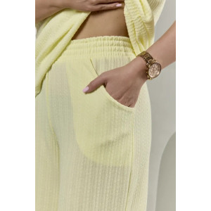 Пижама женская "Белла" 1324-12 полиэстер с лайкрой (р-ры: 42-56) желтый