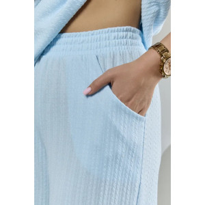 Пижама женская "Белла" 1324-11 полиэстер с лайкрой (р-ры: 42-56) голубой