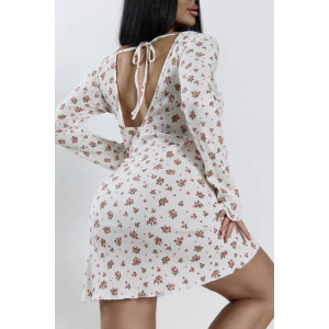 Платье-сорочка женское "Таня" 1402-2 кашкорсе (р-ры: 42-56) молочный