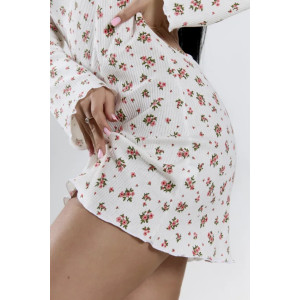 Платье-сорочка женское "Таня" 1402-2 кашкорсе (р-ры: 42-56) молочный