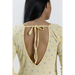 Платье-сорочка женское "Таня" 1402-2 кашкорсе (р-ры: 42-56) желтый