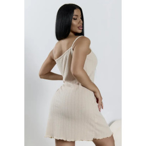 Сорочка женская "Жаная" 1400-1 трикотаж (р-ры: 42-52) беж