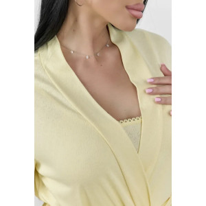 Пижама тройка женская "Ирина 3" 1262-5 вискоза (р-ры: 44-58) желтый Пижама тройка женская "Ирина 3" 1262-5 вискоза (р-ры: 44-58) желтый