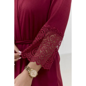 Пижама тройка женская "Ирина 3" 1262-4 вискоза (р-ры: 44-58) бордо