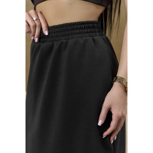 Юбка женская "Мила 2" 1242-6 полиэстер с лайкрой (р-ры: 42-56) черный
