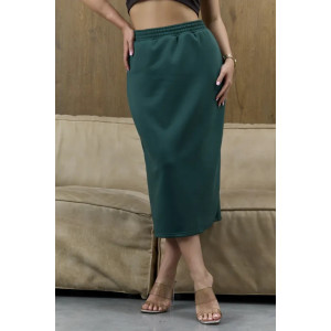 Юбка женская "Мила 2" 1242-4 полиэстер с лайкрой (р-ры: 42-56) зеленый
