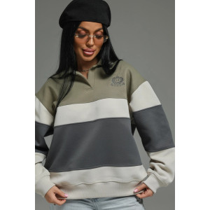 Свитшот женский "Тринити" трикотаж диагональ (р-ры: 48-62) оливковый