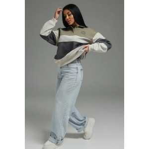 Свитшот женский "Тринити" трикотаж диагональ (р-ры: 48-62) оливковый