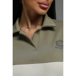 Свитшот женский "Тринити" трикотаж диагональ (р-ры: 48-62) оливковый