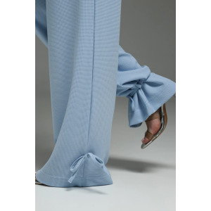 Костюм двойка женский "Купава" трикотаж вафля (р-ры: 46-60) небесный