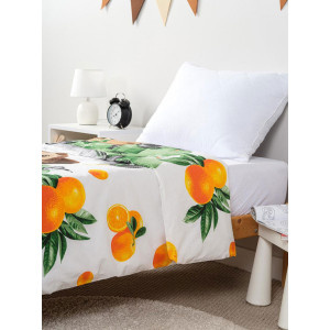 Пододеяльник классический поплин "Чебурашка на мопеде"